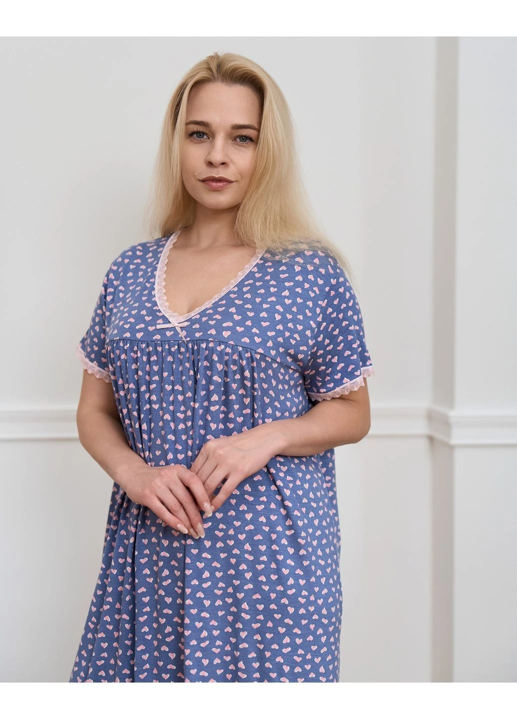 Вискозная женская сорочка Plus Size Nicoletta (386575035)