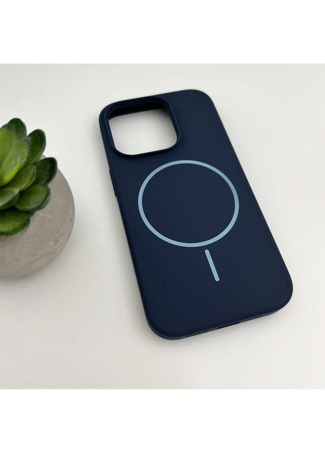 Чохол для смартфона Silicone Case Magnetic for Apple iPhone 15 Pro 8,Dark Blue Cosmic (382390309)