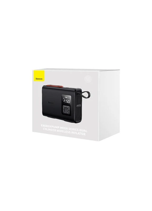 Портативный компрессор для автомобиля Mega EnergyPump Series Dual Cylinder Wireless Inflator Baseus (293345806)