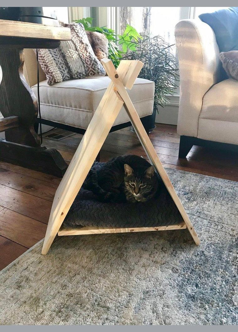 Домик для кошки из дерева Тристан бланже (ДДК-000201) No Brand (328453039)