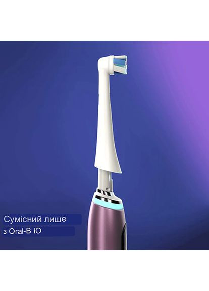 Oral B iO Gentle Care насадки змінні для зубних щіток iO Series білі (3 шт.) насадки орал би io м'яка щетина Oral-B (366422651)