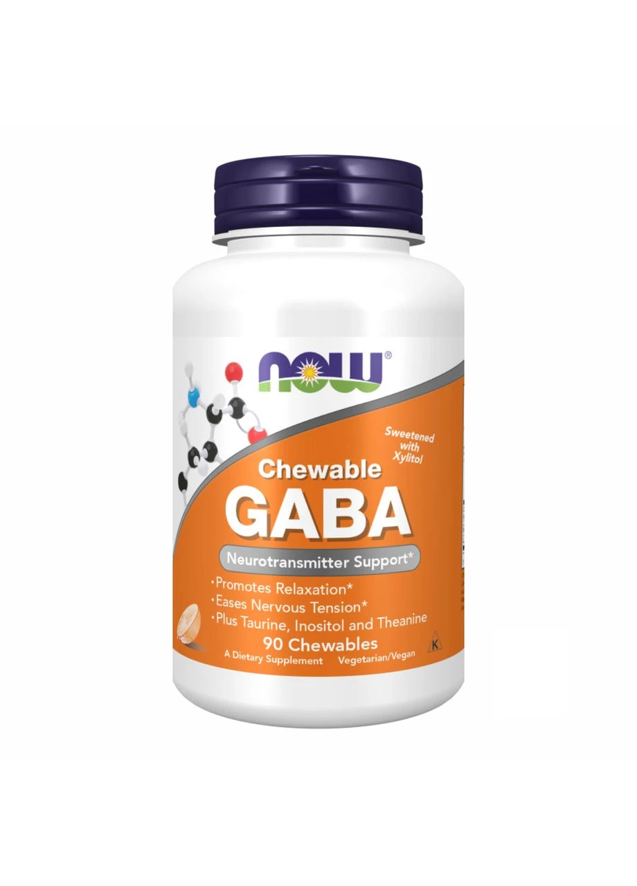 GABA 250mg - 90 chewable tabs Now Foods (369400087)
