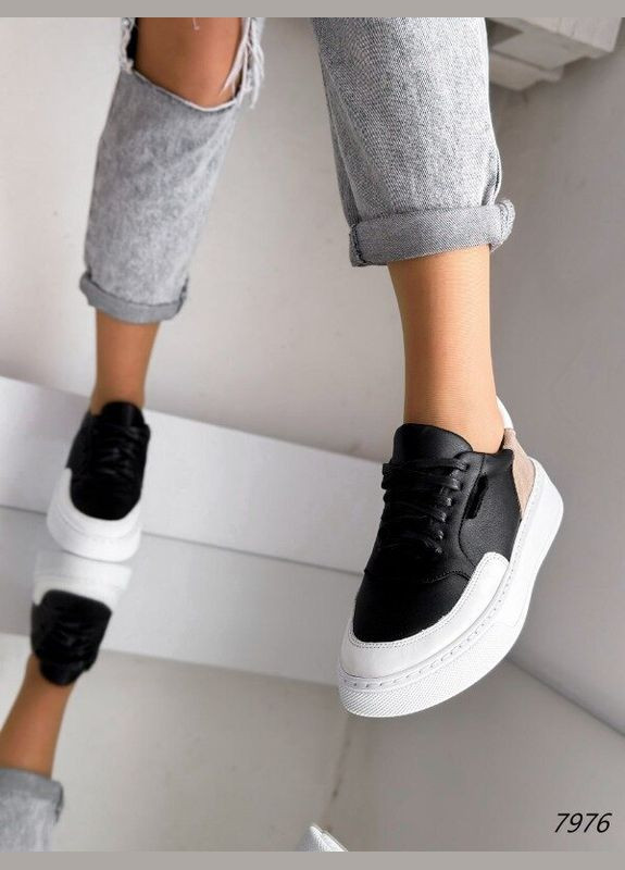 Шкіряні жіночі кросівки кеди, шкіряні кросівки Viscala Tissa комбіновані демісезони (316212999)