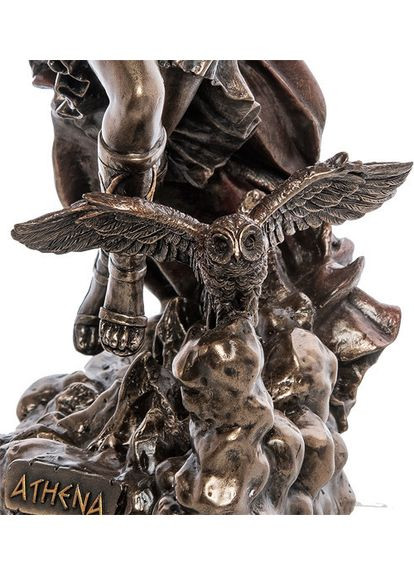 Статуетка Афіна богиня військової майстерності 26 см 1906332 полістоун з бронзовим покриттям Veronese (302239327)