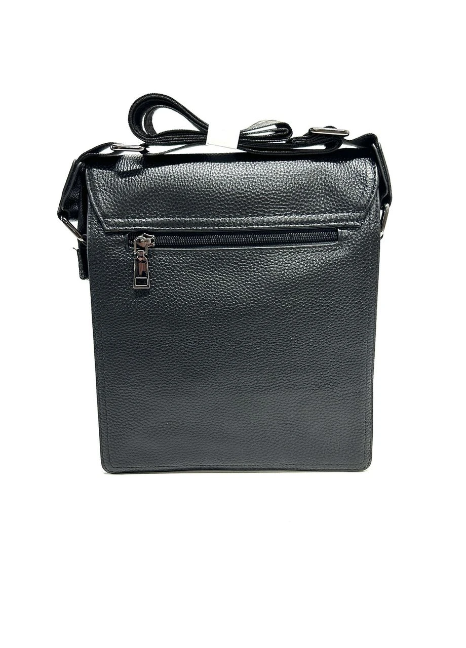 Мужская сумка из натуральной кожи 9317-1 черная 22 x 18 x 4 No Brand (371681947)