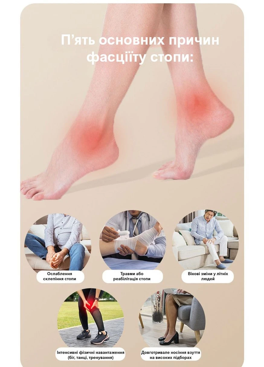 Масажний ролер для ніг FootCare Roll Speedlink (394592083)