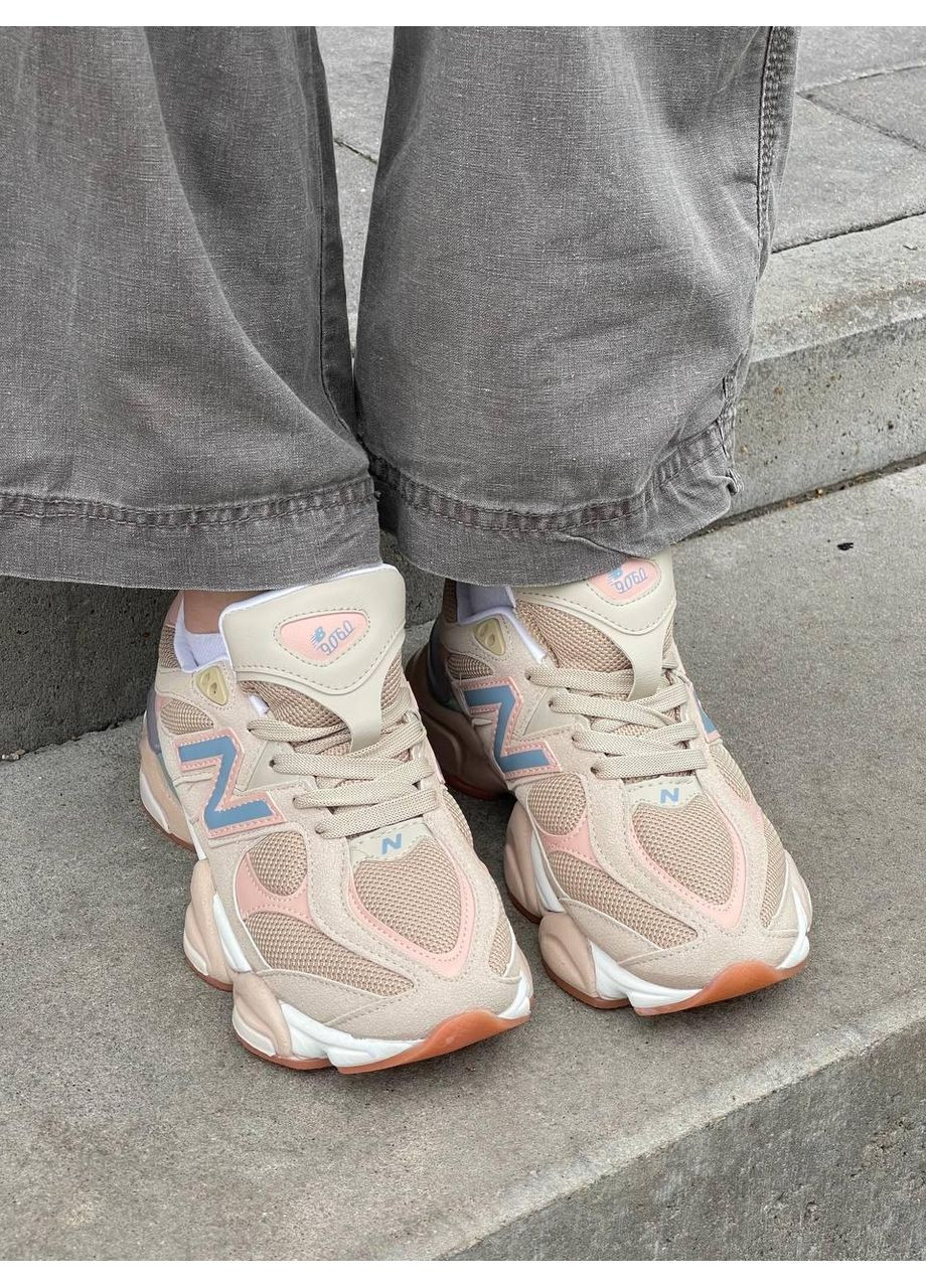 КРОСІВКИ ЖІНОЧІ NEW BALANCE 9060 BEIGE PINK BLUE НЬЮ БЕЛАНС 9060 No Brand рожеві демісезони (368869653)