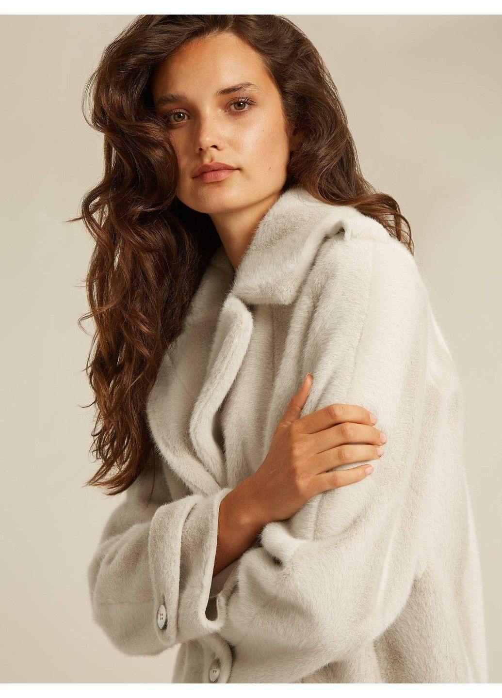 Молочна зимня жіноча куртка abby молочна Beaumont