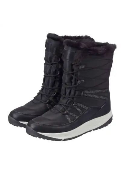 Черные женские термосапоги дутики up2fashion на завязках