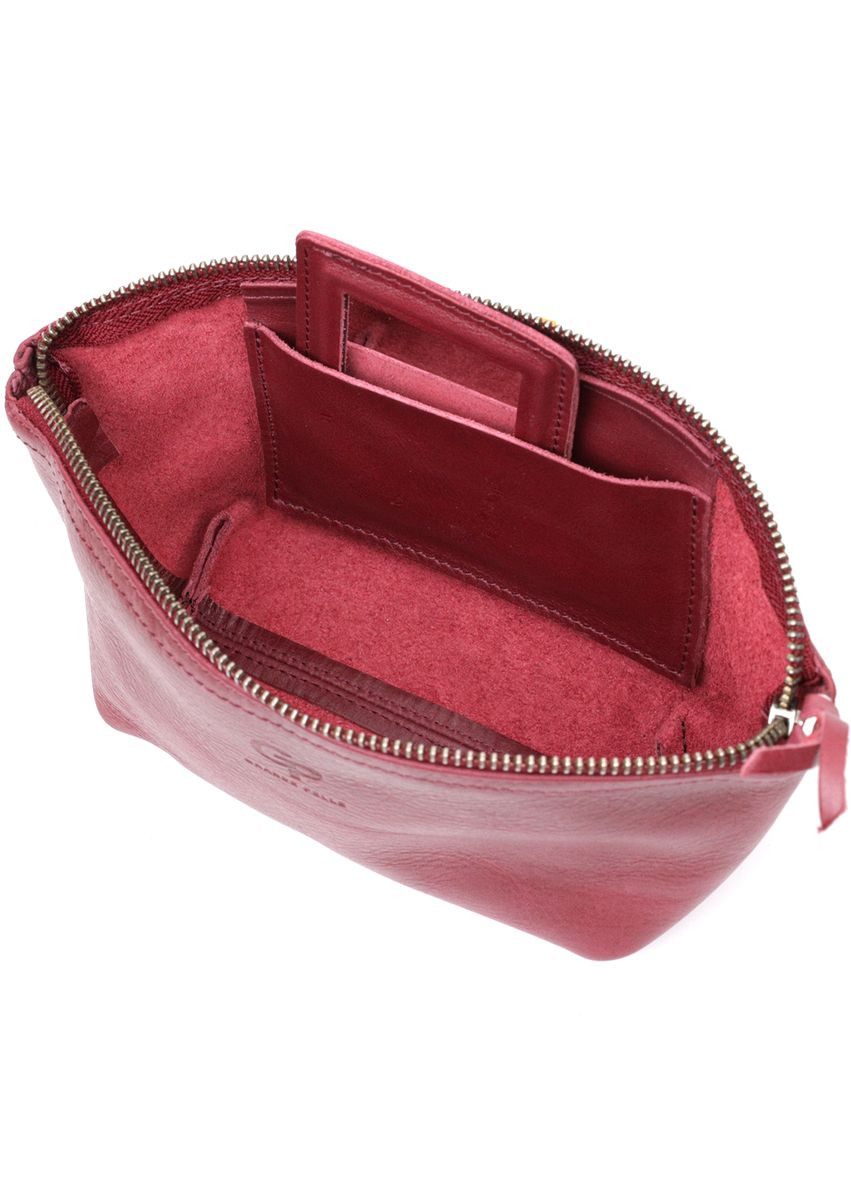 Зручна жіноча шкіряна косметичка 16792 Grande Pelle (332052674)