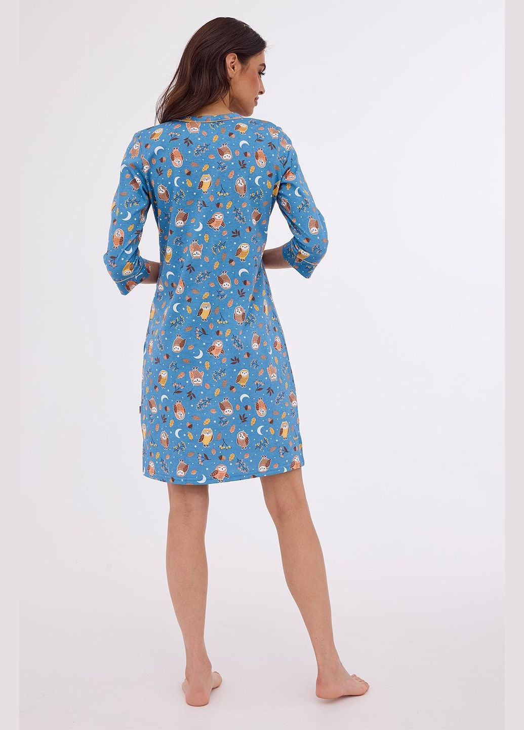 Ночная женская рубашка 3/4 рукав 485-383 B24 Cornette (324219394)