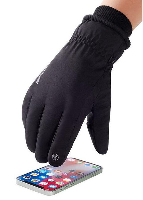 Универсальные зимние перчатки . L/9; Сенсор; Водоотталкивающие. Антискользящие. Тинсулейт. Черный. Термоперчатки. 3M Q216 (314962224)