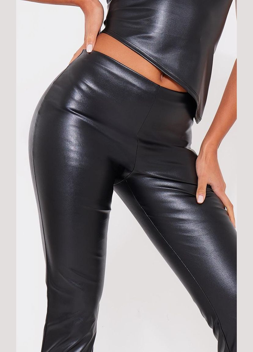 Черные демисезонные леггинсы PrettyLittleThing