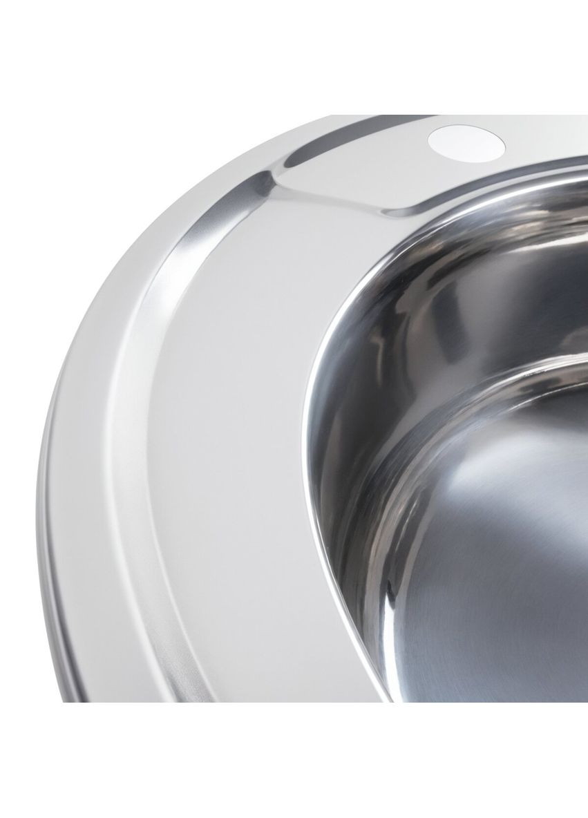 Кухонная мойка из нержавеющей стали ПОЛИРОВКА 490 (0,6/170 мм) Valeso (336936349)