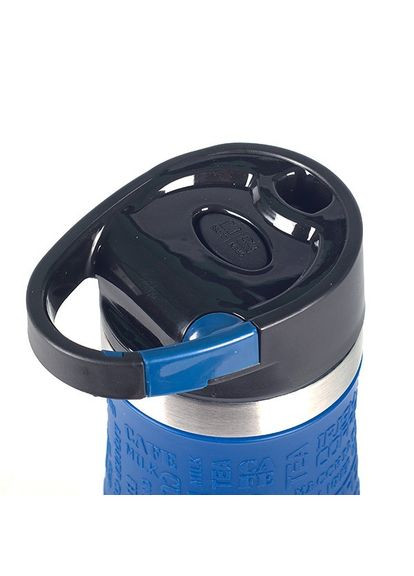 Термокружка с ручкой-карабином EB-626 380 мл Термос чашка Нержавеющая сталь с силиконовым нескользящим держателем Edenberg (354823771)