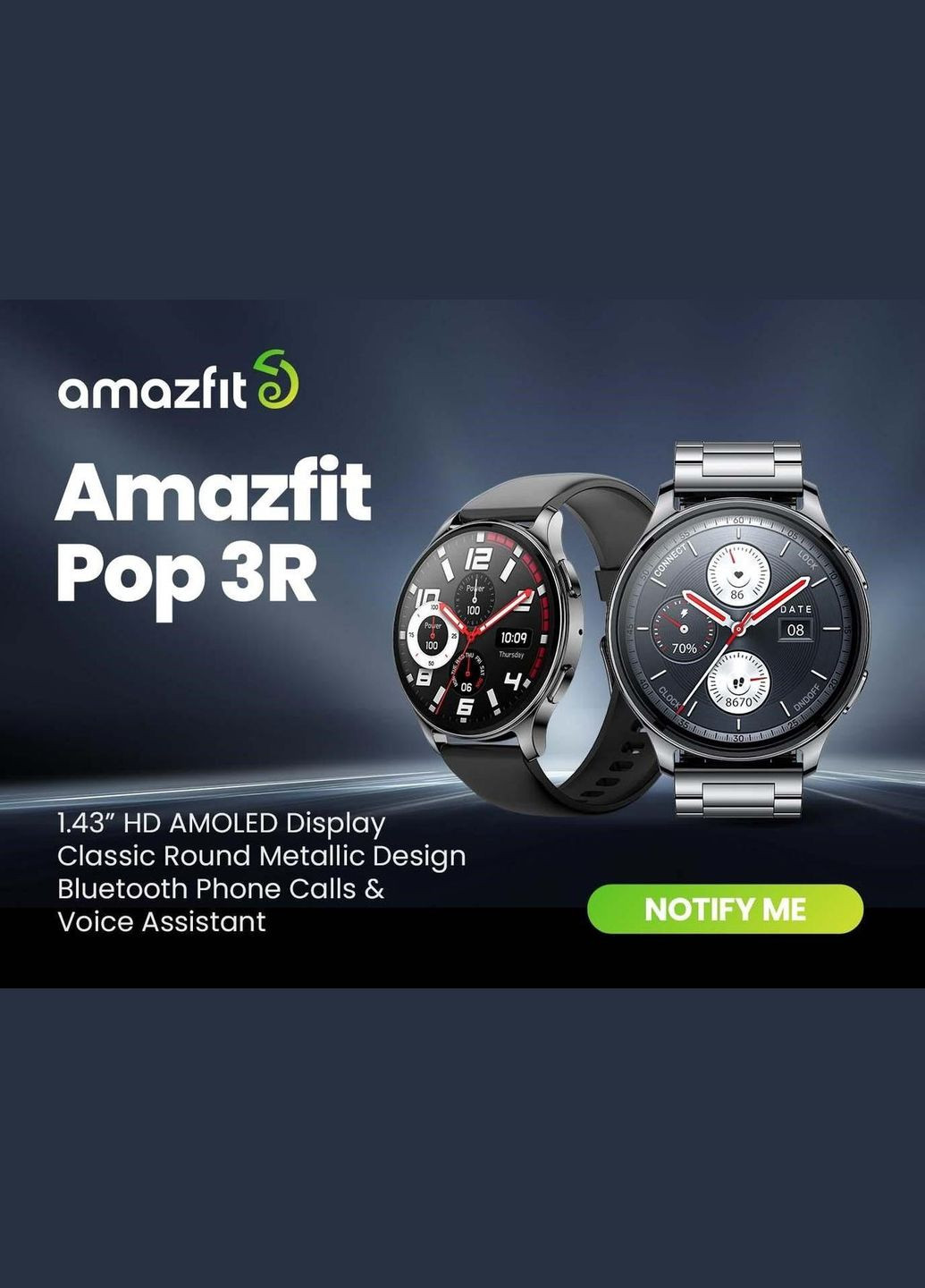 Умные часы Pop 3R A2319 черные Amazfit (279827053)