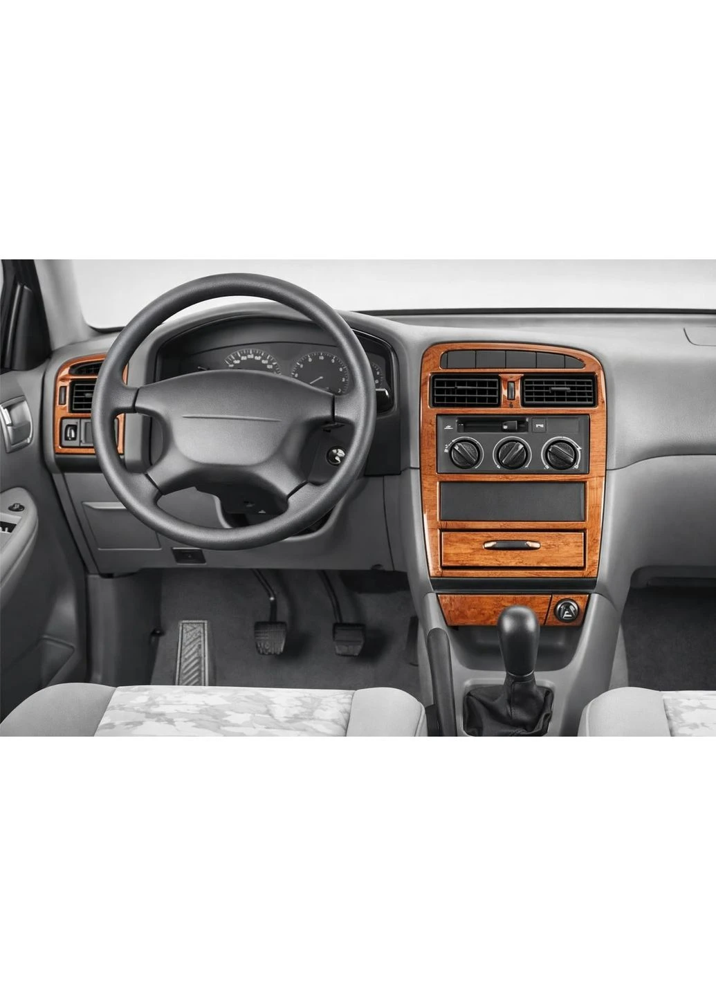 Накладки на панель Титан для Toyota Avensis 1998-2003 рр Meric (389044565)