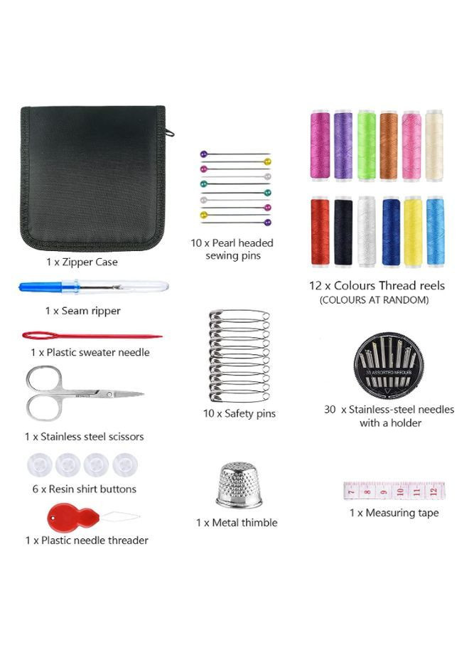 Набор для шитья и ремонта одежды №8, швейный набор, дорожный набор игл ножниц и нитей JCD (363320701)