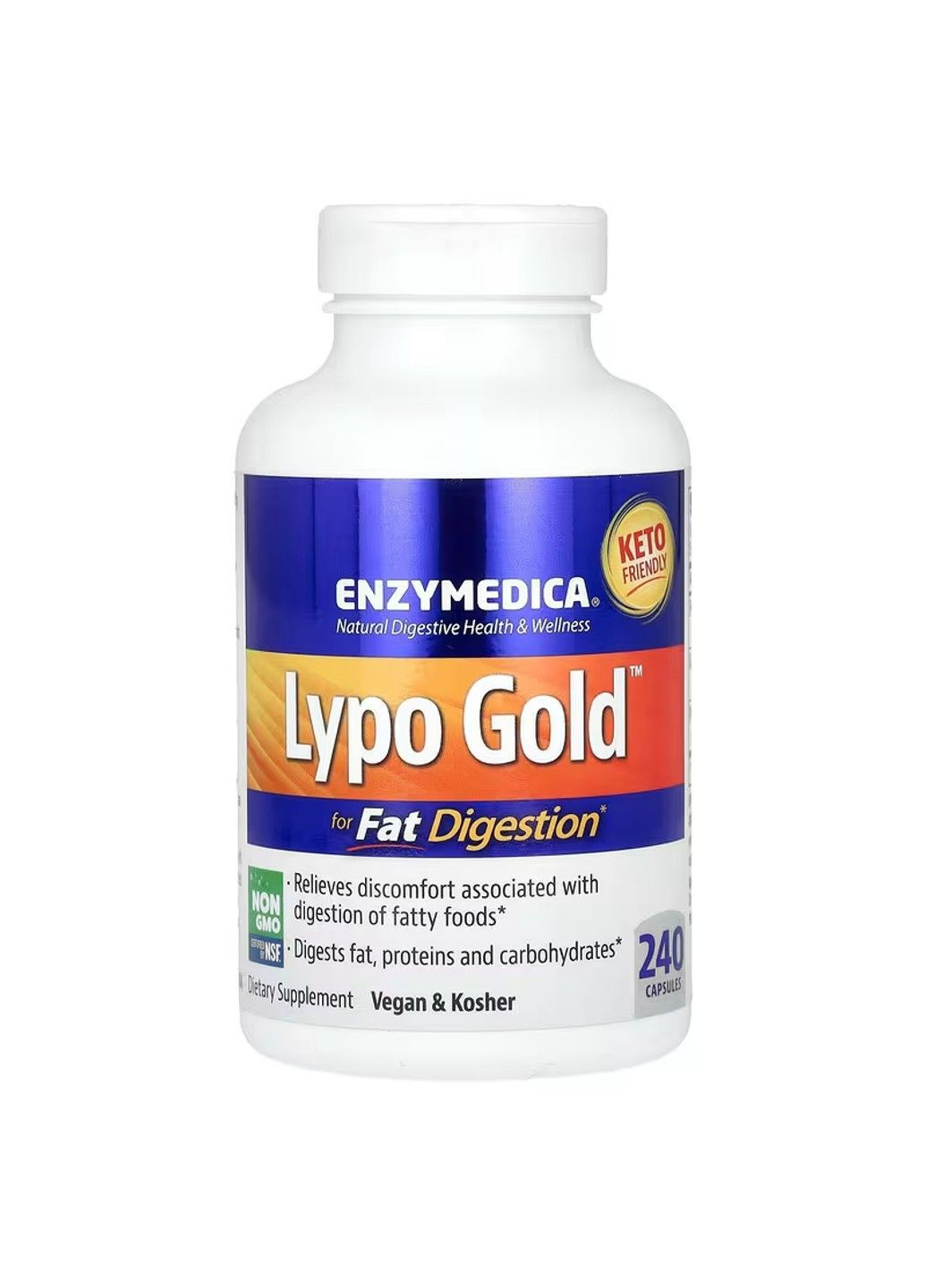 Комплекс для Перетравлення Жиру Lypo Gold - 60 капсул Enzymedica (293965326)