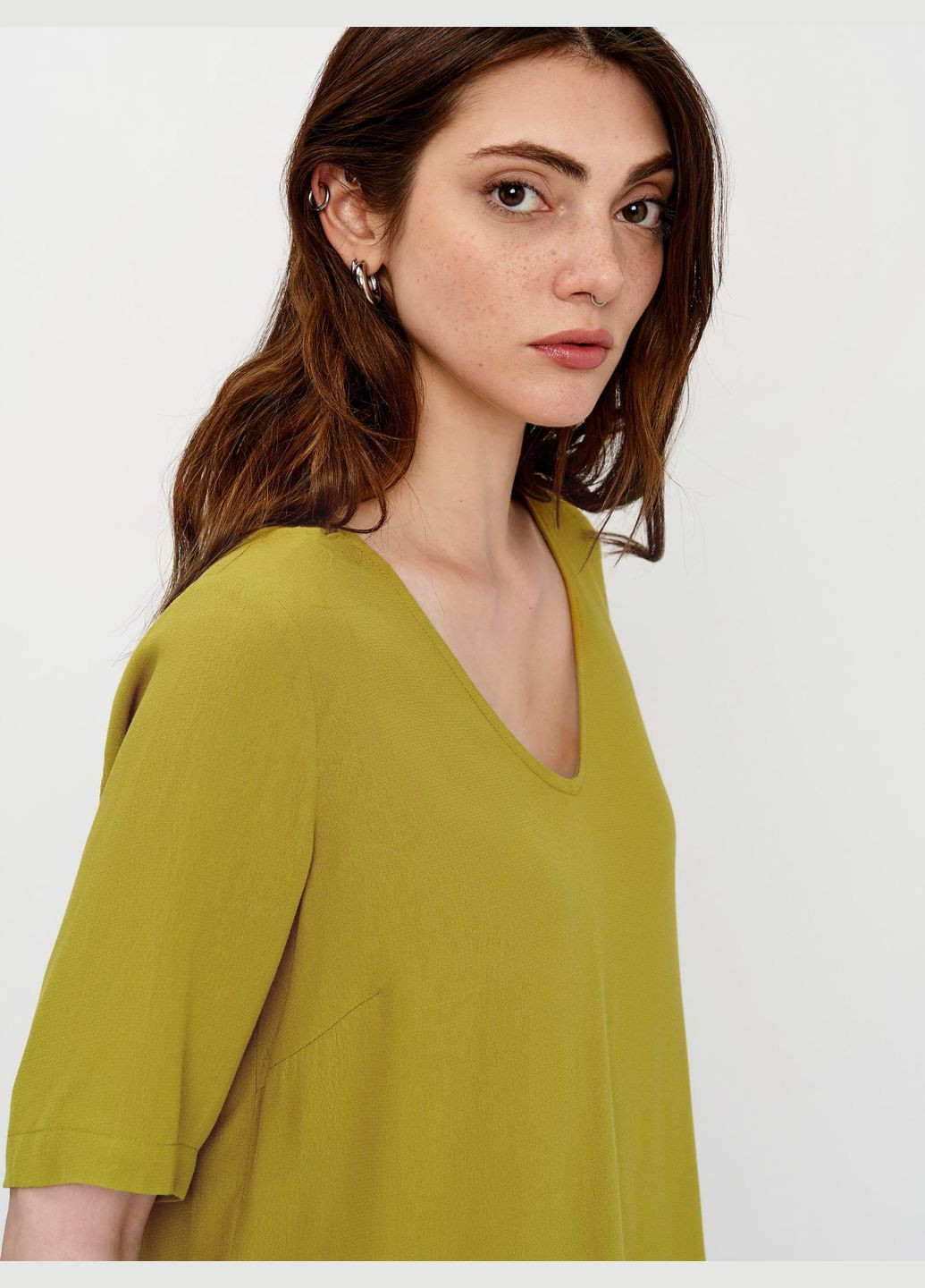 Оливкова блуза літо,оливковий, Minimum