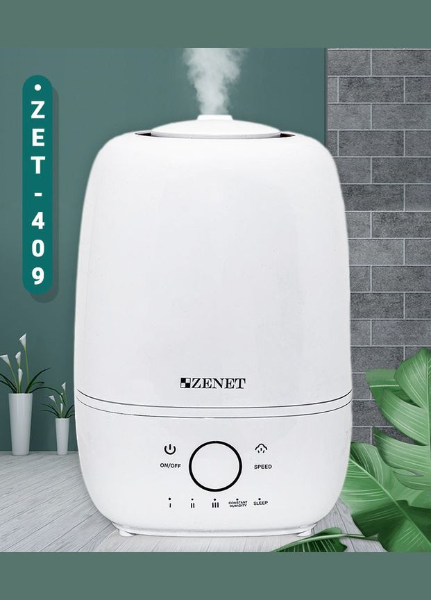 Аромозволожувач повітря ZET-409 на 4,5 л Zenet (316632168)