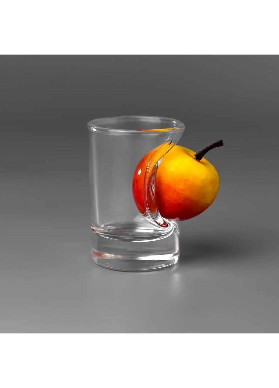 Подарочные стопки для водки 6 рюмок (вставки: гранат, груша, яблоко) Подарок куме на любой праздник Handmade 225-001-040 (366889344)