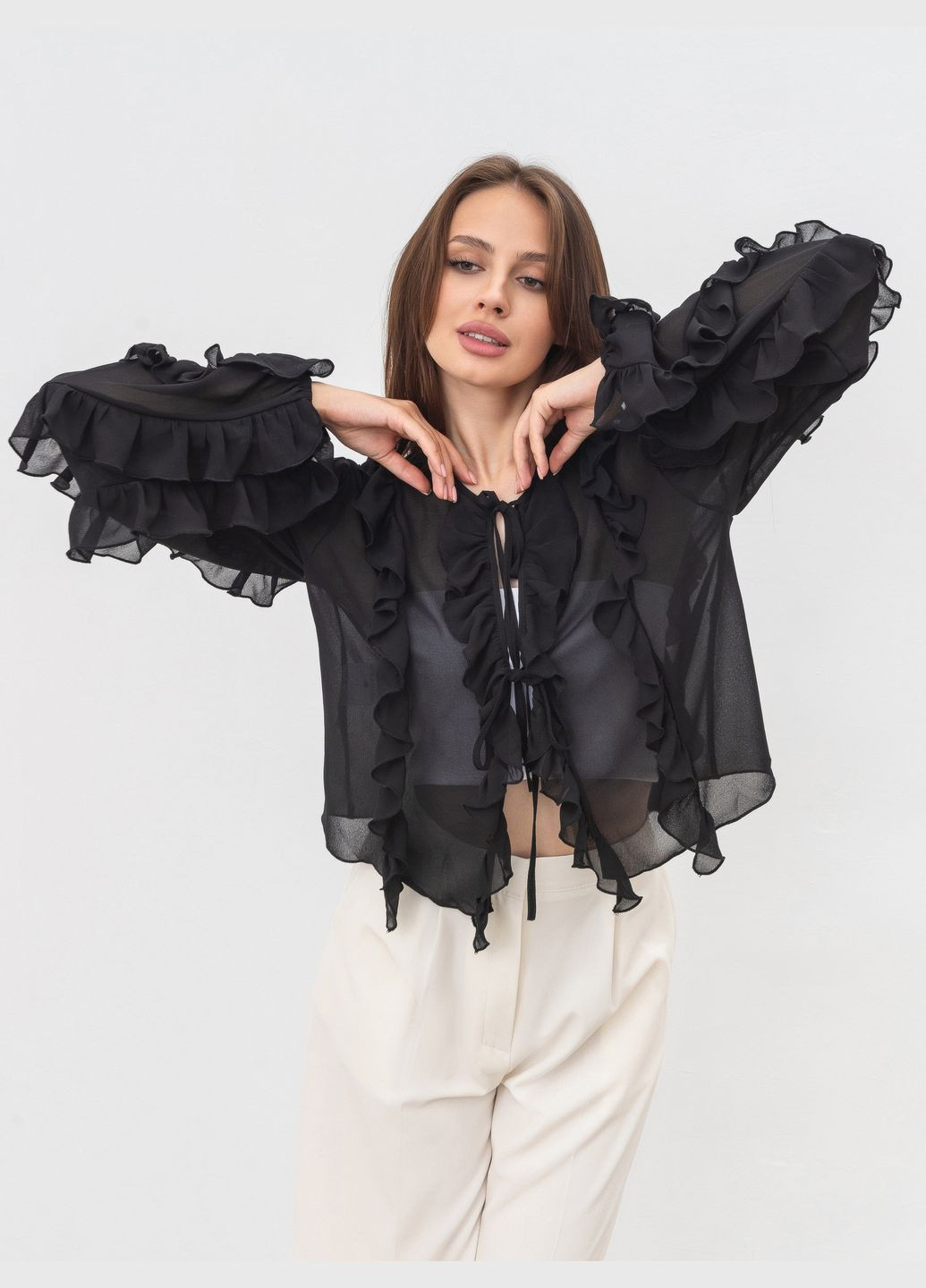 Чорна блуза Romashka Патос