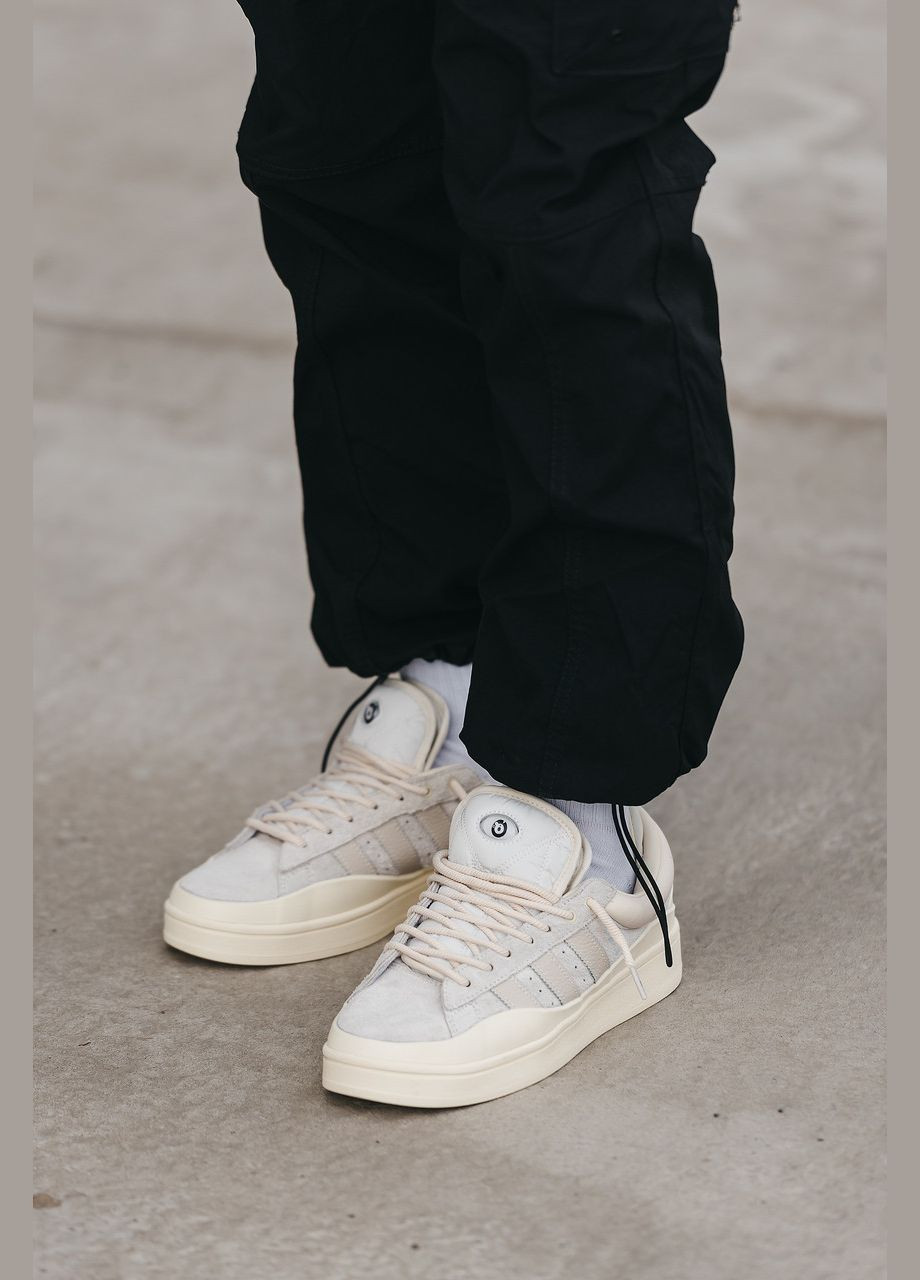 Бежевые кроссовки campus light bad bunny cream homme — fz5823 39 No Brand