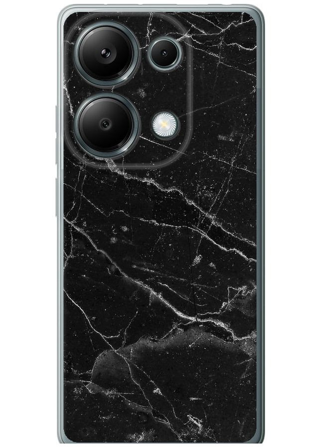 Силиконовый чехол 'Черный мрамор v2' для Endorphone Xiaomi Poco M6 Pro (317352415)