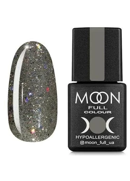 Гель-лак FULL color Gel polish №324 (сріблясто-оливковий з різнобарвним глітером), 8 мл Moon (338433115)