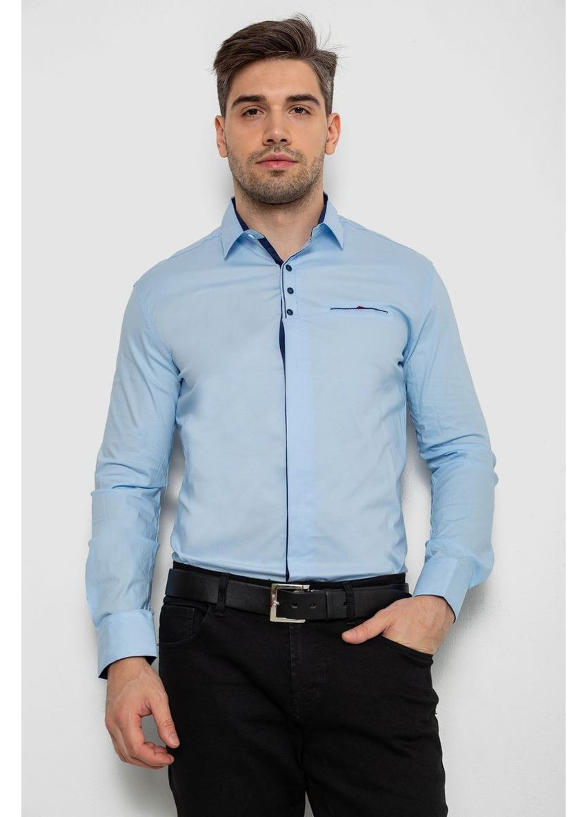 Голубой рубашка Ager