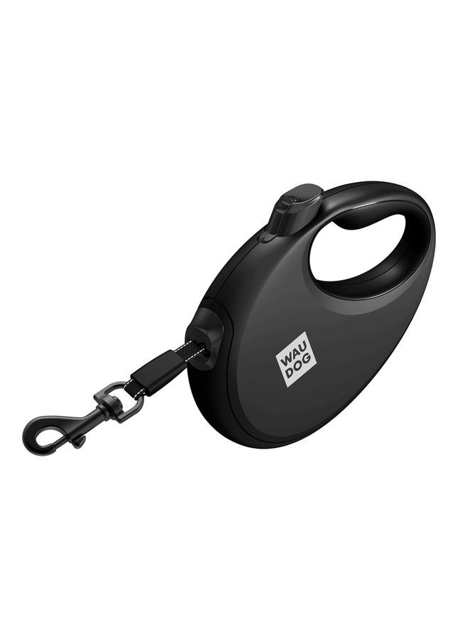 Повідець-рулетка для собак WAUDOG R-leash з контейнером для пакетів, світловідбивна стрічка,, до 12 кг, 3 м, чорний No Brand (363199527)