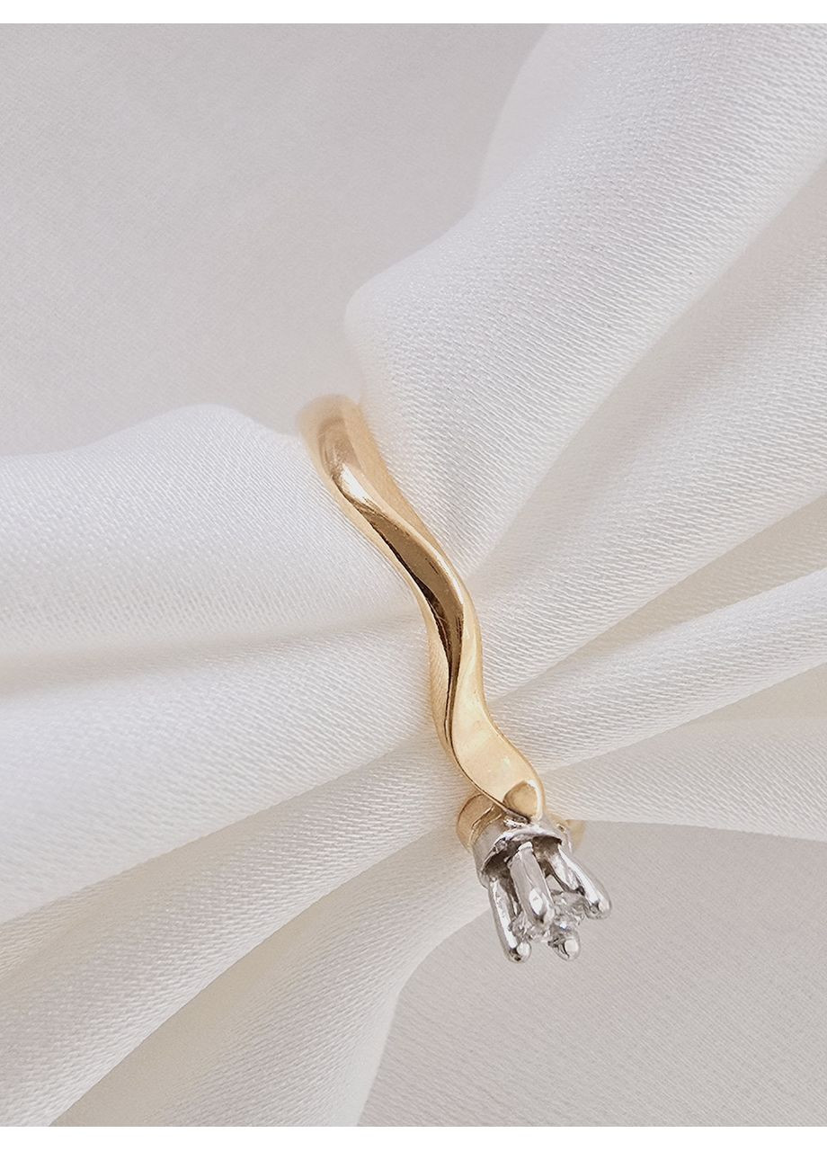 Золота какблучка з діамантом (16р) 140722-7к No Brand (369966585)