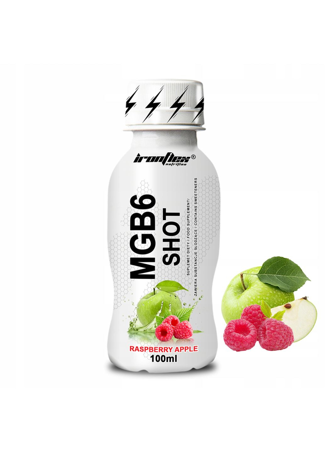 Магний + Витамин В6 Mg+B6 Shot 100ml (Apple raspberry) Iron Flex (282744820)