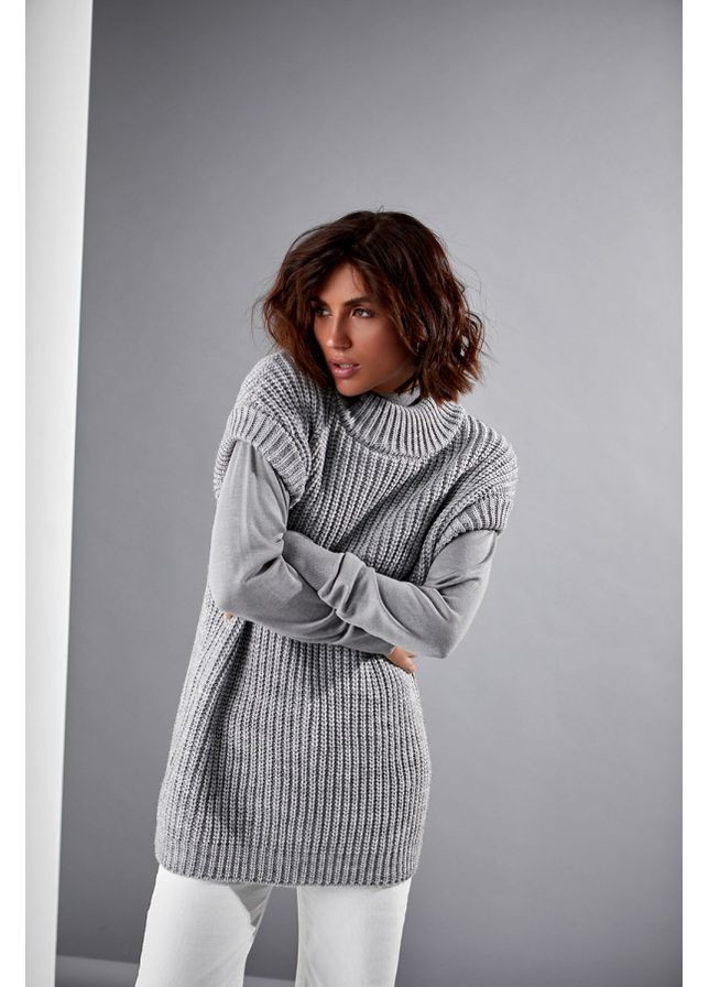 Жилет 2448 Сірий Triko Bakh (368651348)