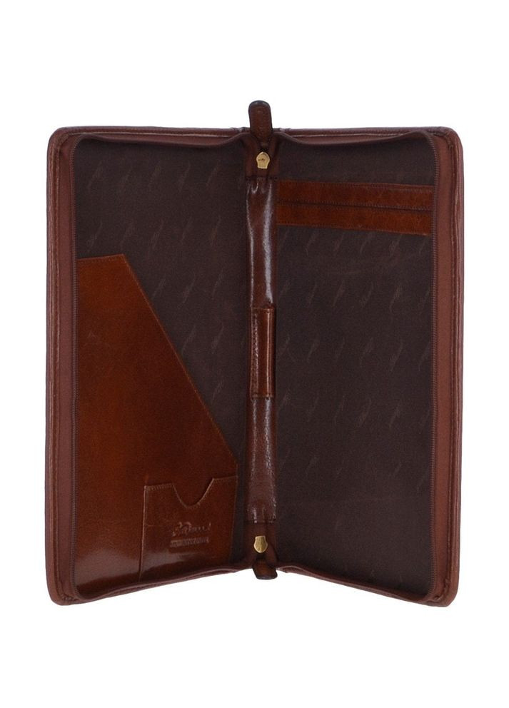 Світло-коричнева шкіряна папка під документи A4 ZIP Chestnut Ashwood (303831224)