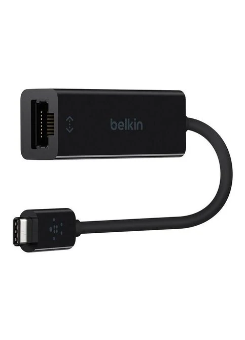 Мережевий адаптер USB-C-RJ-45 Gigabit Ethernet (F2CU040btBLK) Belkin (395291563)