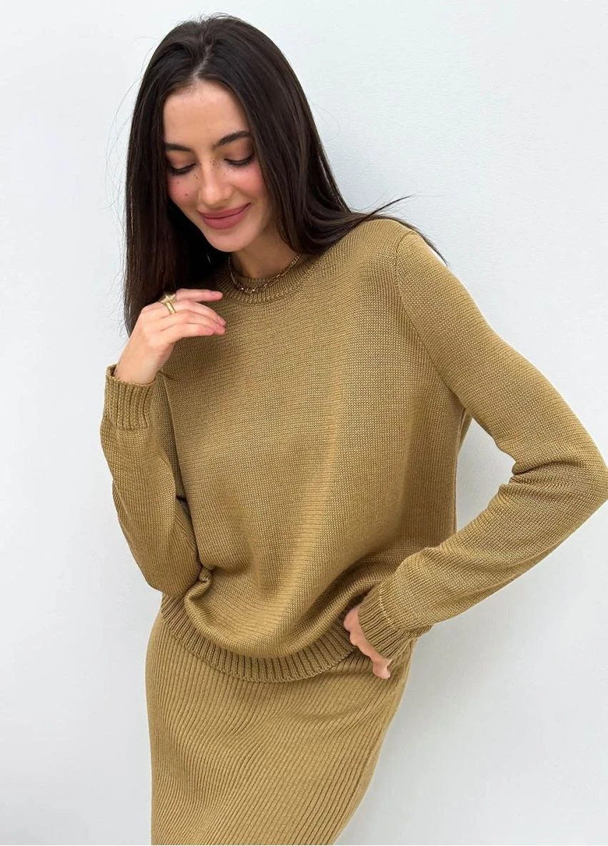 Бежевий демісезонний джемпер кемел jolie Art Knit