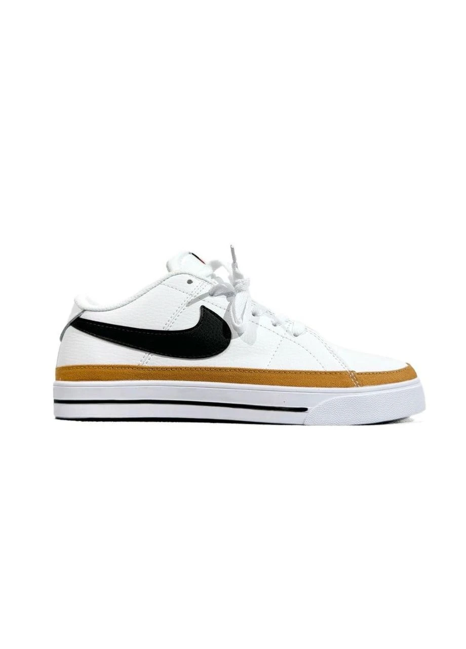 Белые летние кроссовки nike court legacy white black найк корт No Brand