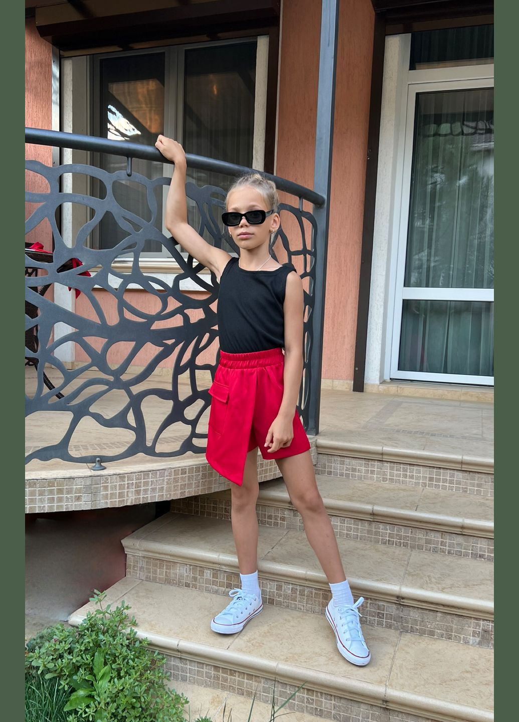 Юбка-шорты для девочки на рост 128-158 No Brand (346058483)