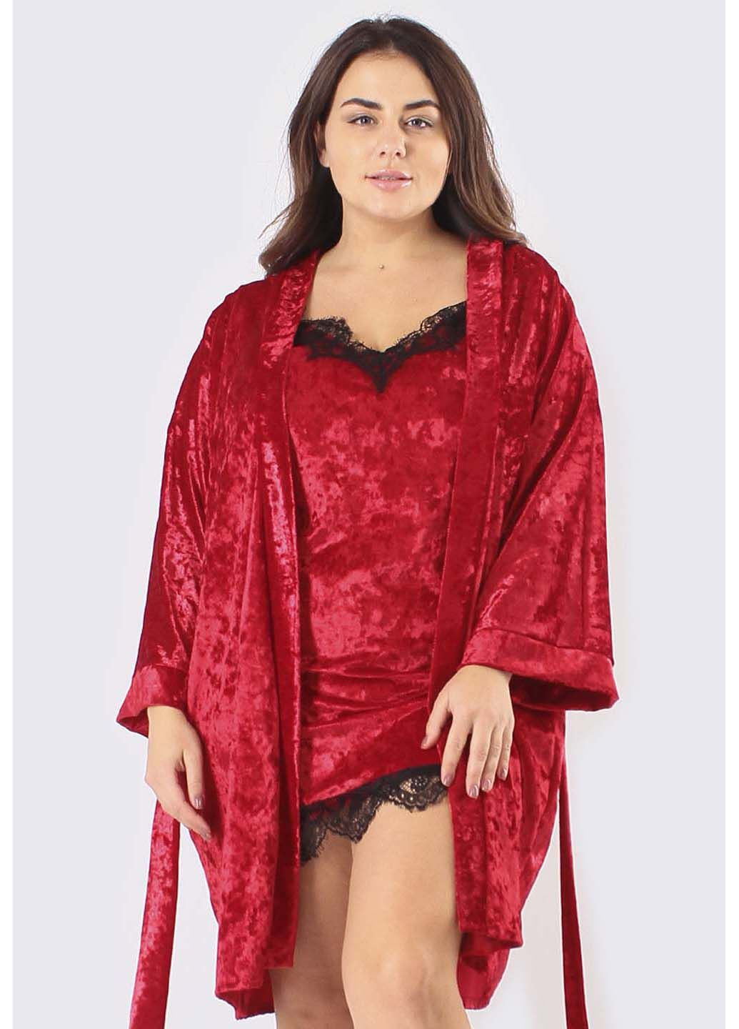 Комплект пеньюар та халат Ghazel (319820964)
