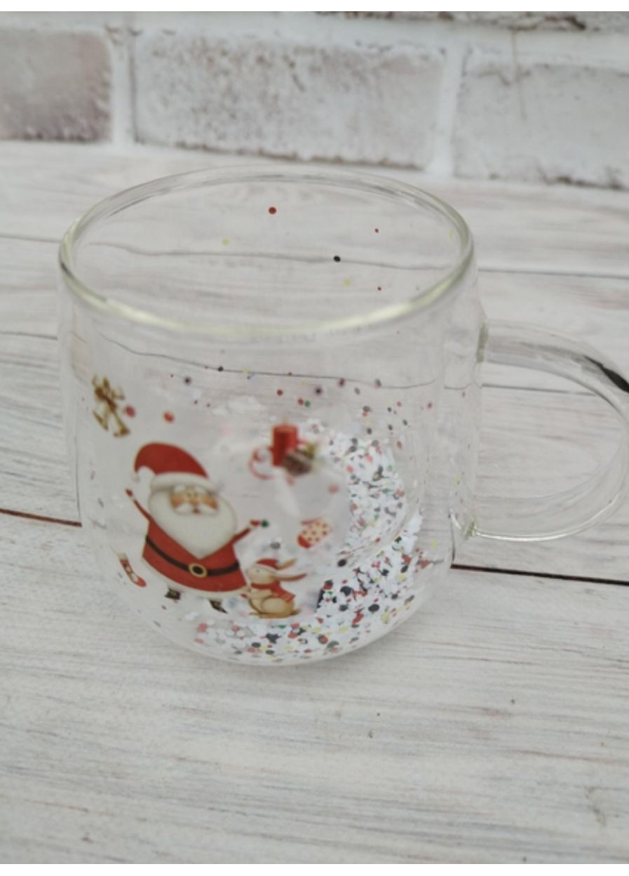 Чашка новорічна Новорічна дивина з подвійним дном 300 мл 8030-302 Olens (366671199)