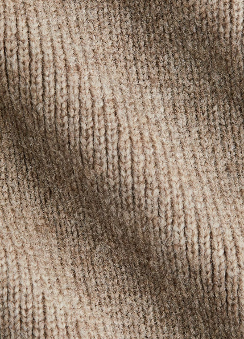 Бежевое кэжуал платье H&M однотонное