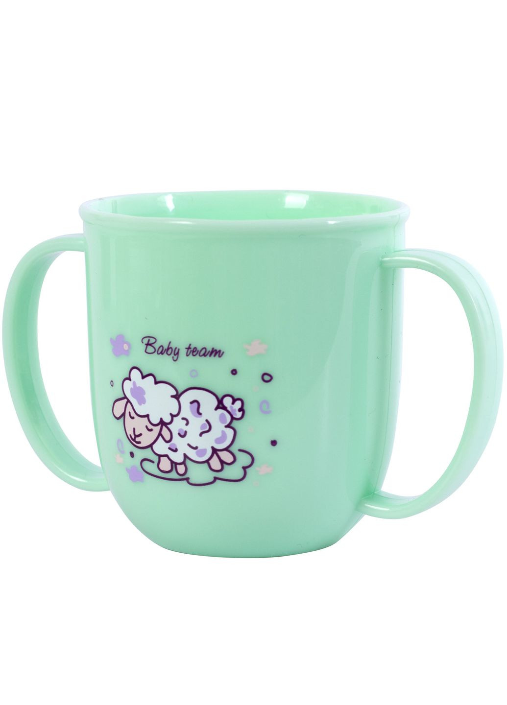 Чашка детская с ручками, зеленая () Baby Team 6008 (328397943)