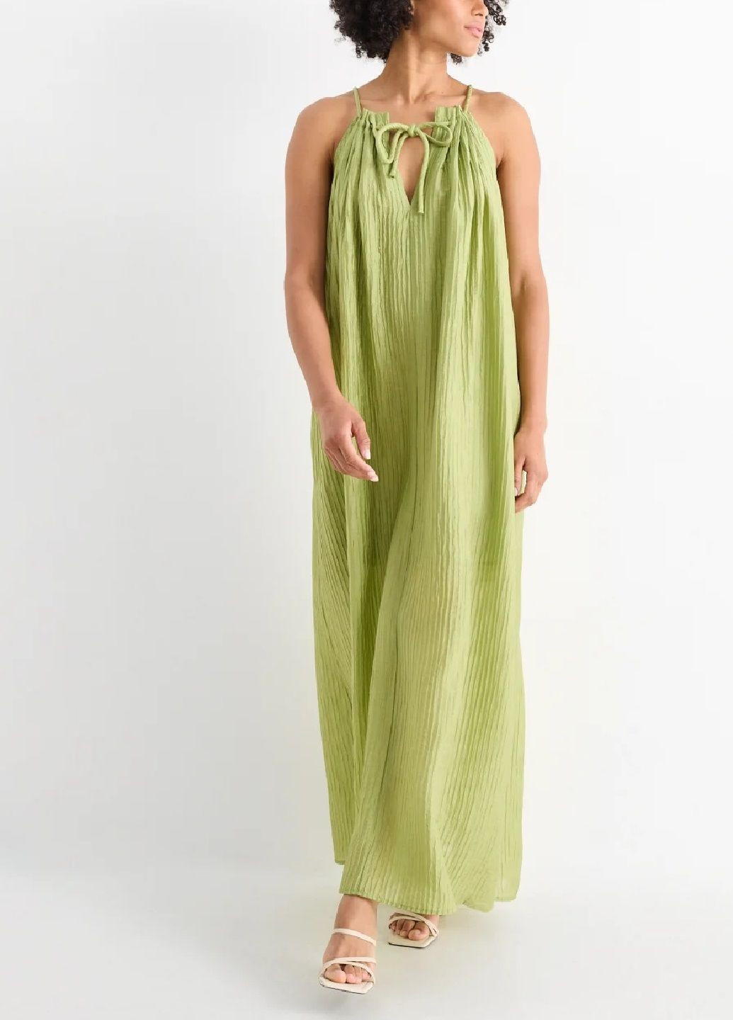 Світло-зелена сукня C&A однотонна