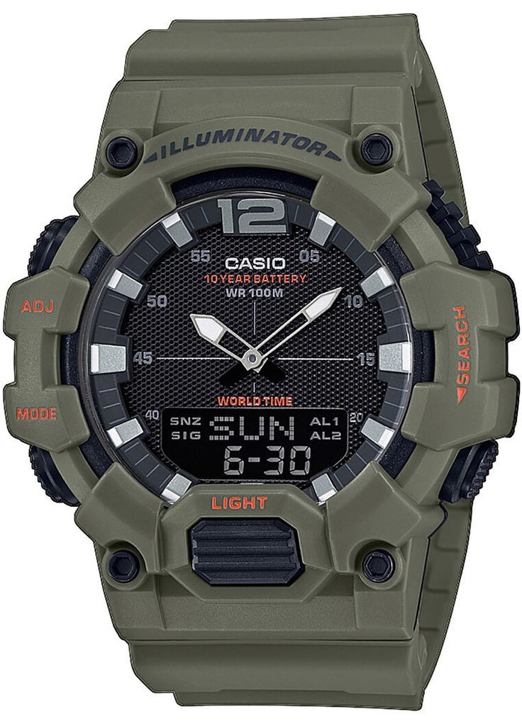 Мужские наручные часы 5378381 Зеленый (HDC-700-3A2VEF) Casio (367724961)