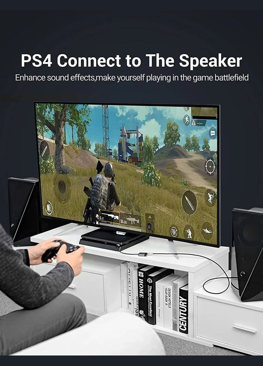 Адаптер USB External Sound Card 0.15M Gray Metal Type (CDKHB) Vention (300686198)