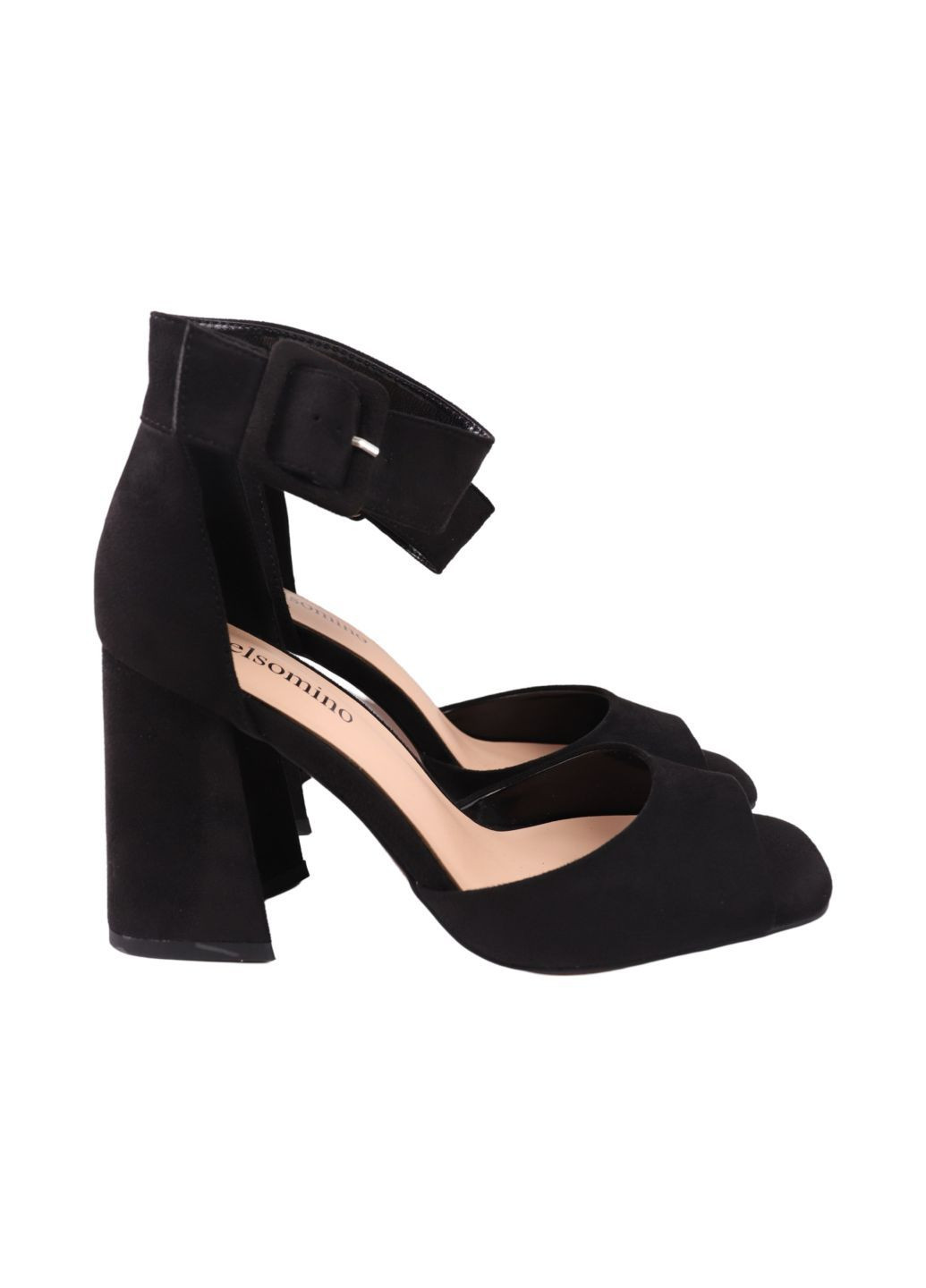 Черные босоножки женские черные на каблуке Gelsomino