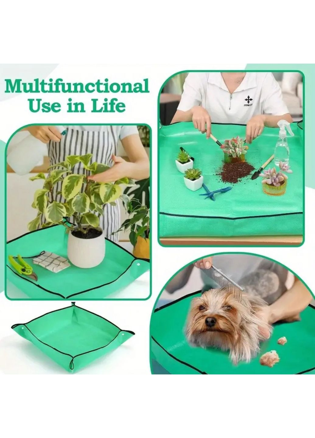 Складной садовый прямоугольный водонепроницаемый коврик для пересадки растений 75*100 см No Brand (323053157)