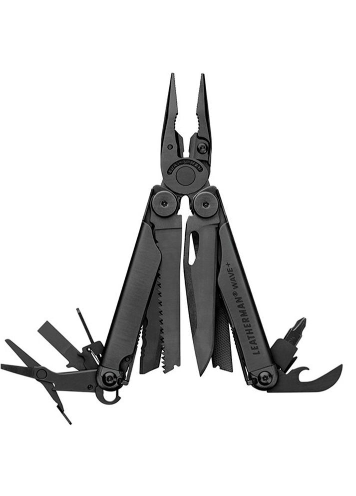 Набір Мультитул Wave Plus Black нейлоновий чохол 832526+Тріскачка 931030 + Комплект біт Bit Kit 2 половини Leatherman (325476407)